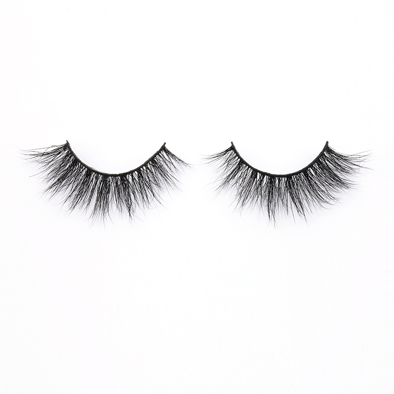 Eyelash Supplier Sell Real Mink Fur Strip Lashes with Private Box in 2020 YY106